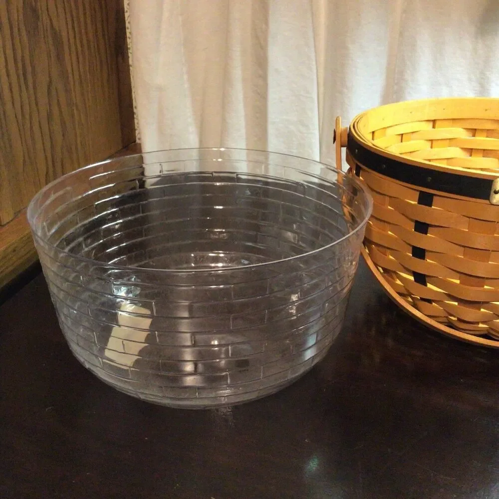 Longaberger 2002 Golf Club Basket With Plastic Protector Signed
